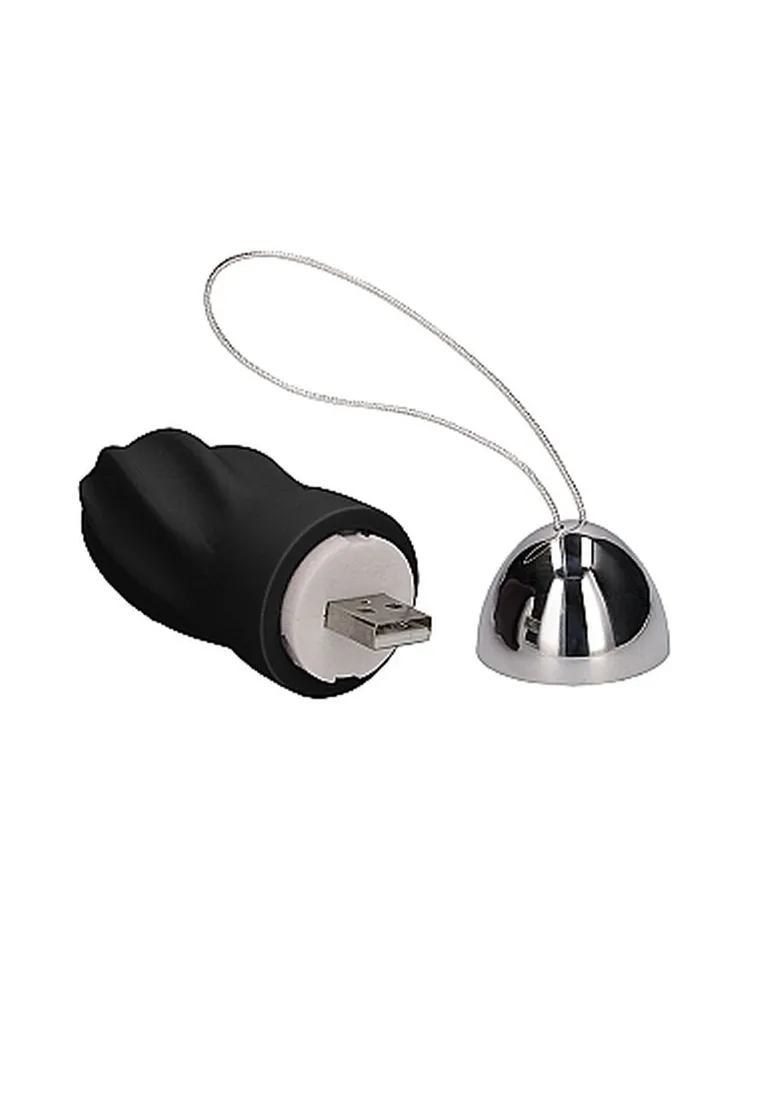 george-rechargeable-remote-control-vibrating-egg-black