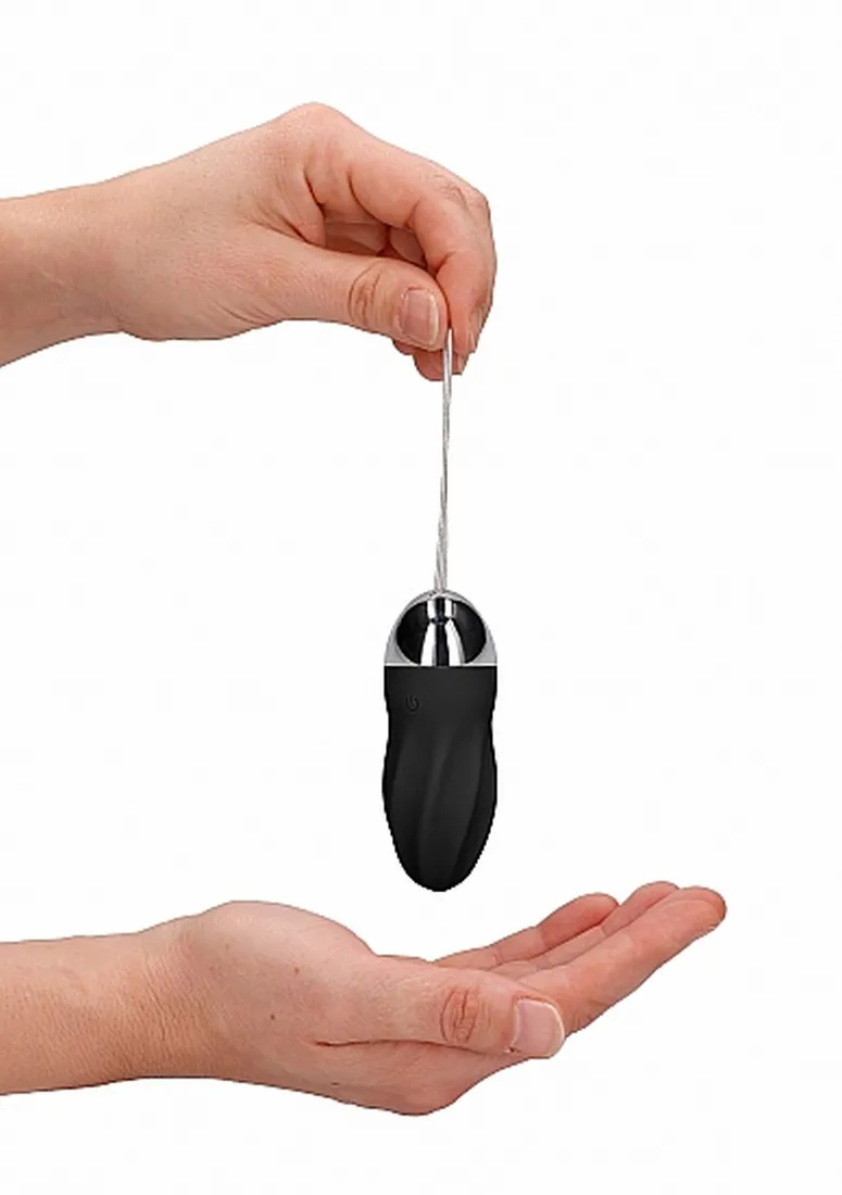george-rechargeable-remote-control-vibrating-egg-black
