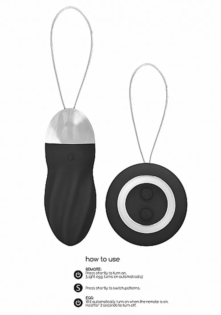 george-rechargeable-remote-control-vibrating-egg-black