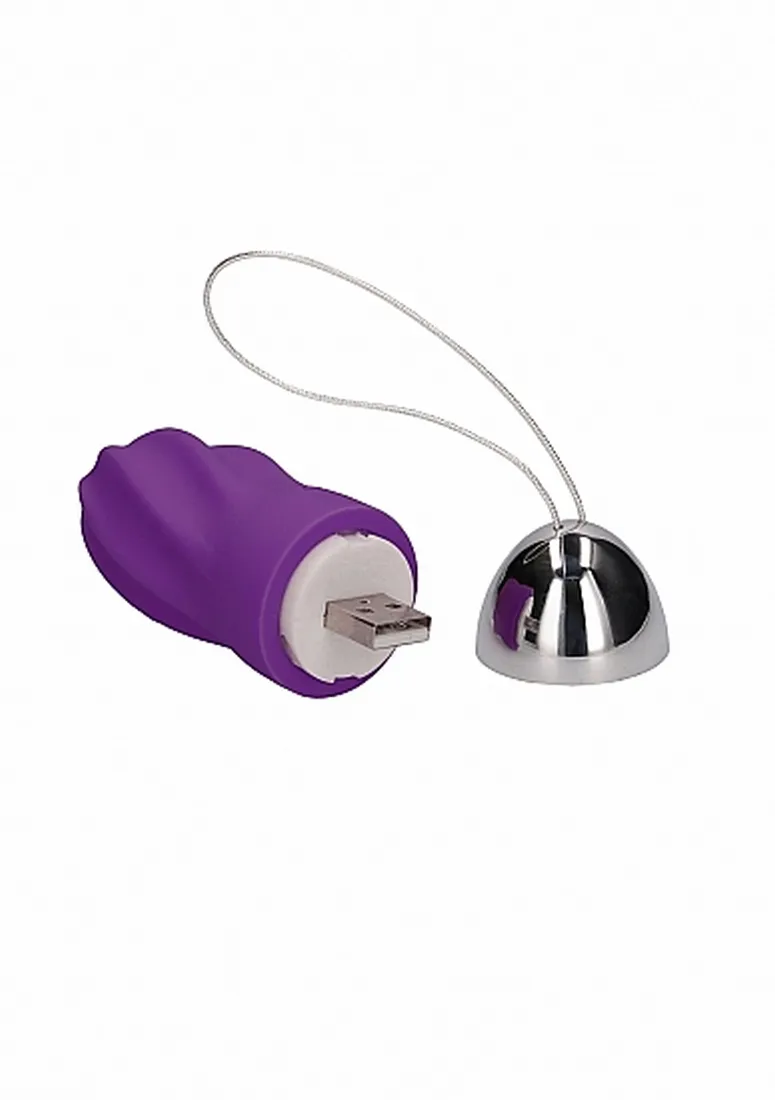 george-rechargeable-remote-control-vibrating-egg-purple