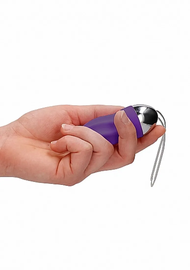 george-rechargeable-remote-control-vibrating-egg-purple