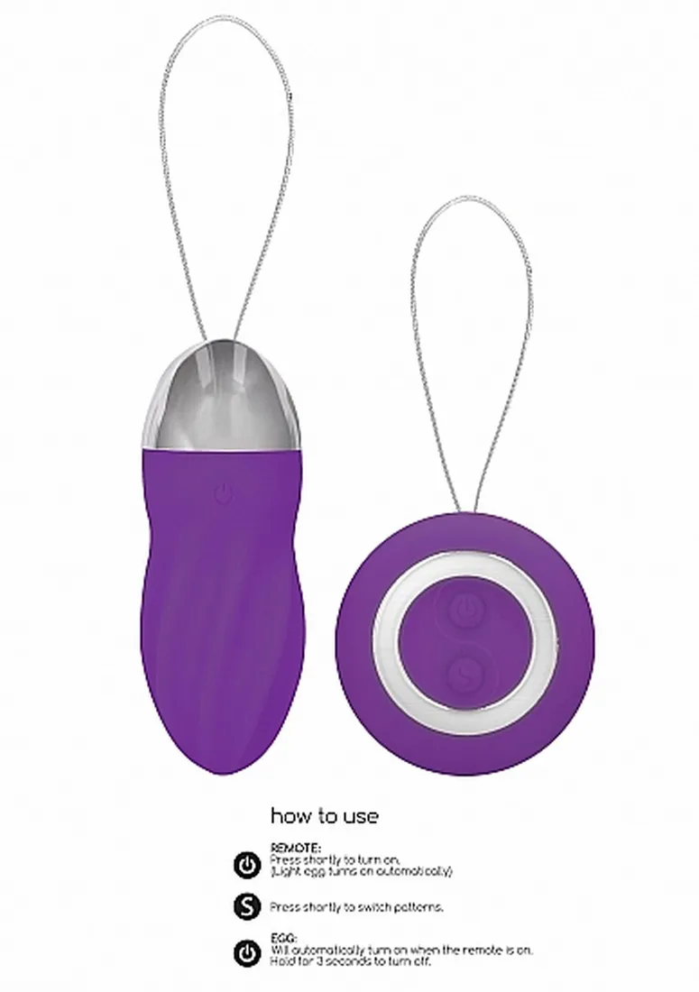 george-rechargeable-remote-control-vibrating-egg-purple