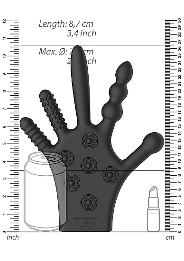 silicone-stimulation-glove-black