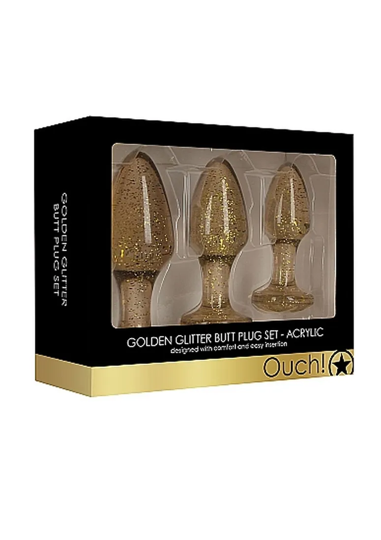 acrylic-goldchip-butt-plug-set-gold