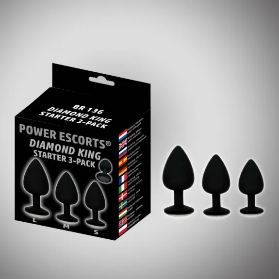 plug-3-pack-silicone-plug-black-with-pink-stone