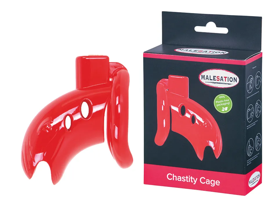 malesation-chastity-cage-red