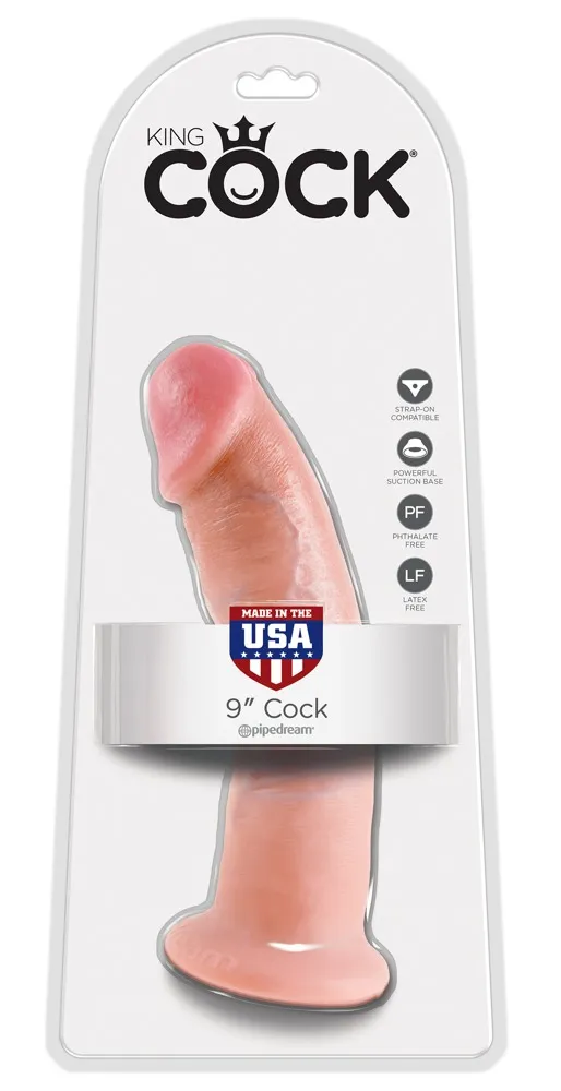 king-cock-9-inch-light
