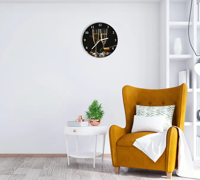zegar-scienny-cichy-szampan-sr-30-stan-nowy