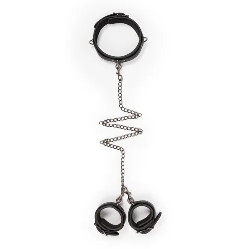 kajdanki-leather-collar-with-handcuffs