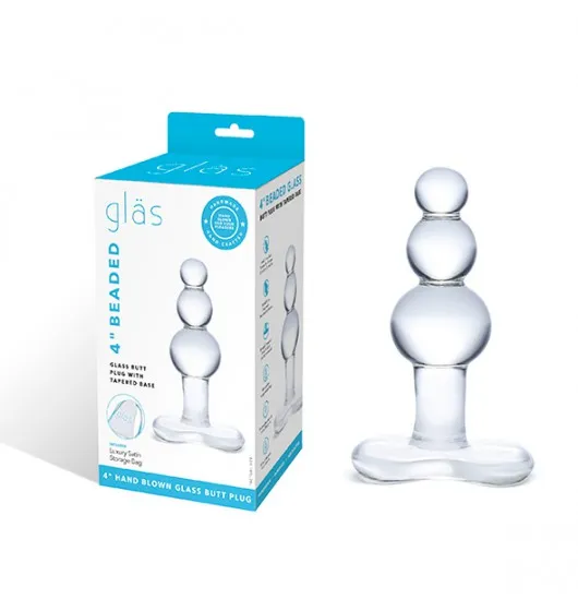 glas-beaded-glass-butt-plug-with-tapered-base