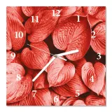 zegar-scienny-cichy-liscie-serca-30x30