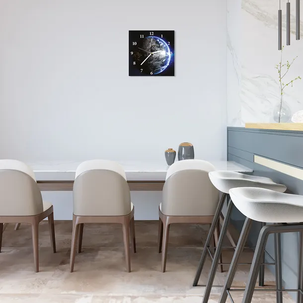 zegar-scienny-cichy-ziemia-30x30-marka-cosy-planet