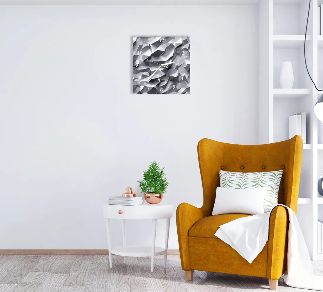 zegar-scienny-cichy-papierowe-bryly-30x30