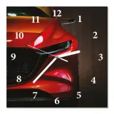 zegar-scienny-cichy-red-supercar-30x30