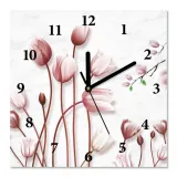 zegar-scienny-cichy-roze-30x30
