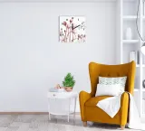 zegar-scienny-cichy-roze-30x30-stan-nowy