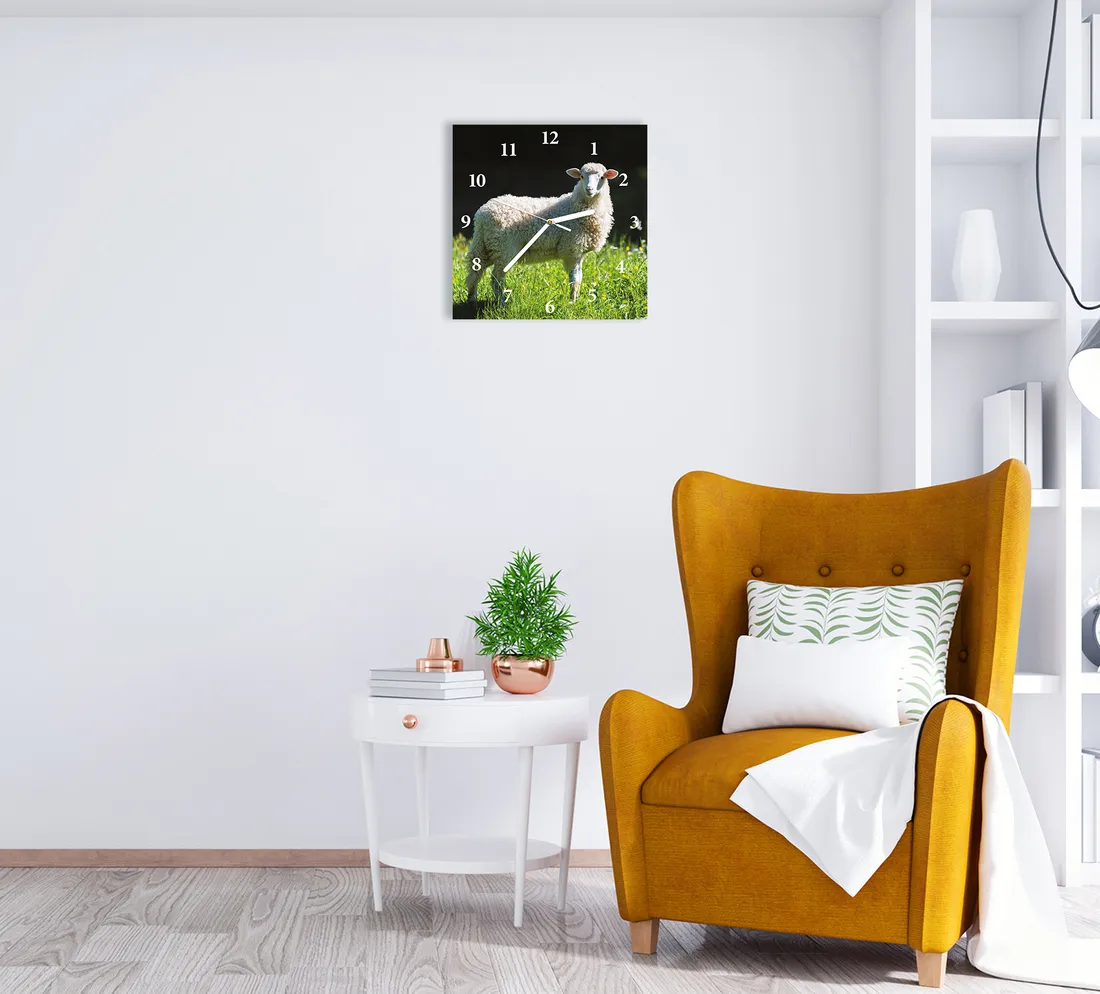 zegar-scienny-cichy-owca-30x30