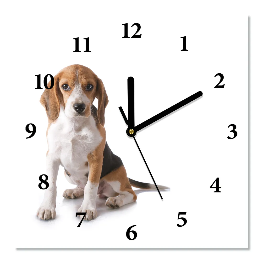 zegar-scienny-cichy-siedzacy-beagle-30x30