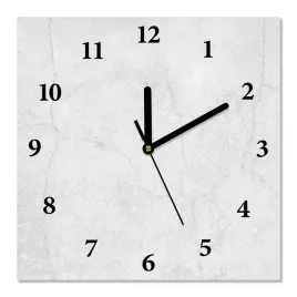 zegar-scienny-bialy-kamien-30x30