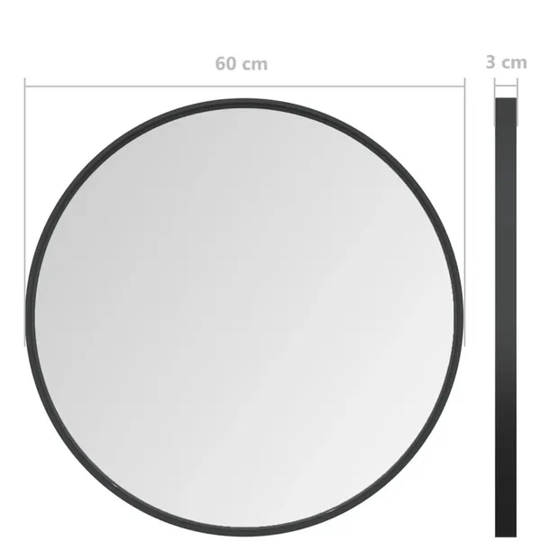 lustro-scienne-czarne-60cm-stan-nowy