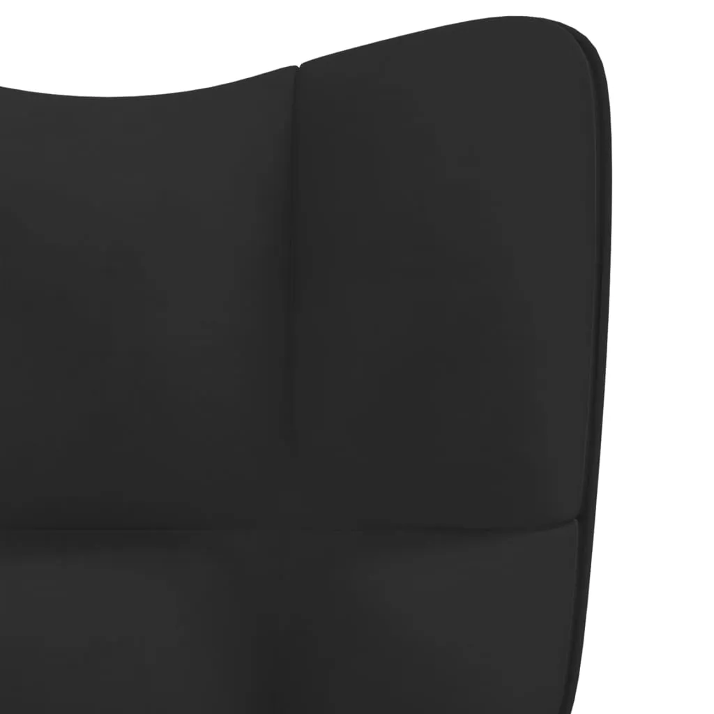 fotel-czarny-obity-aksamitem