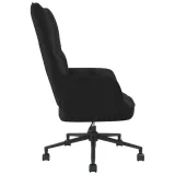 fotel-czarny-obity-aksamitem