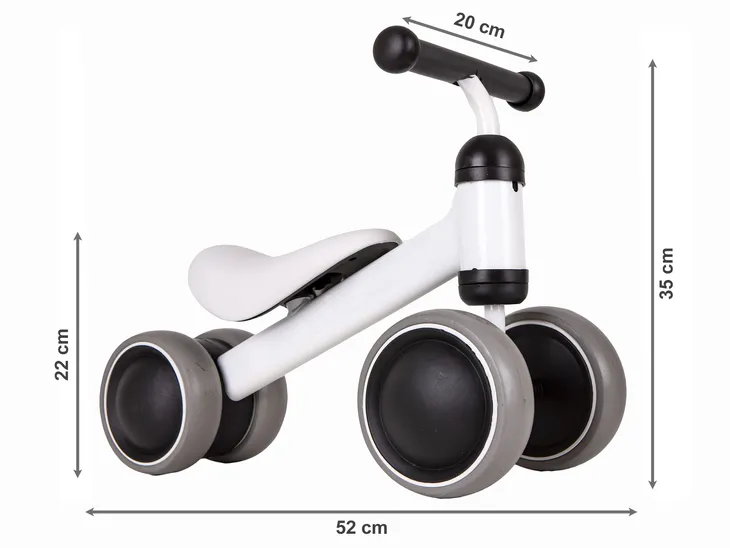 rowerek-biegowy-mini-rower-practise-white-ecotoys-stan-nowy