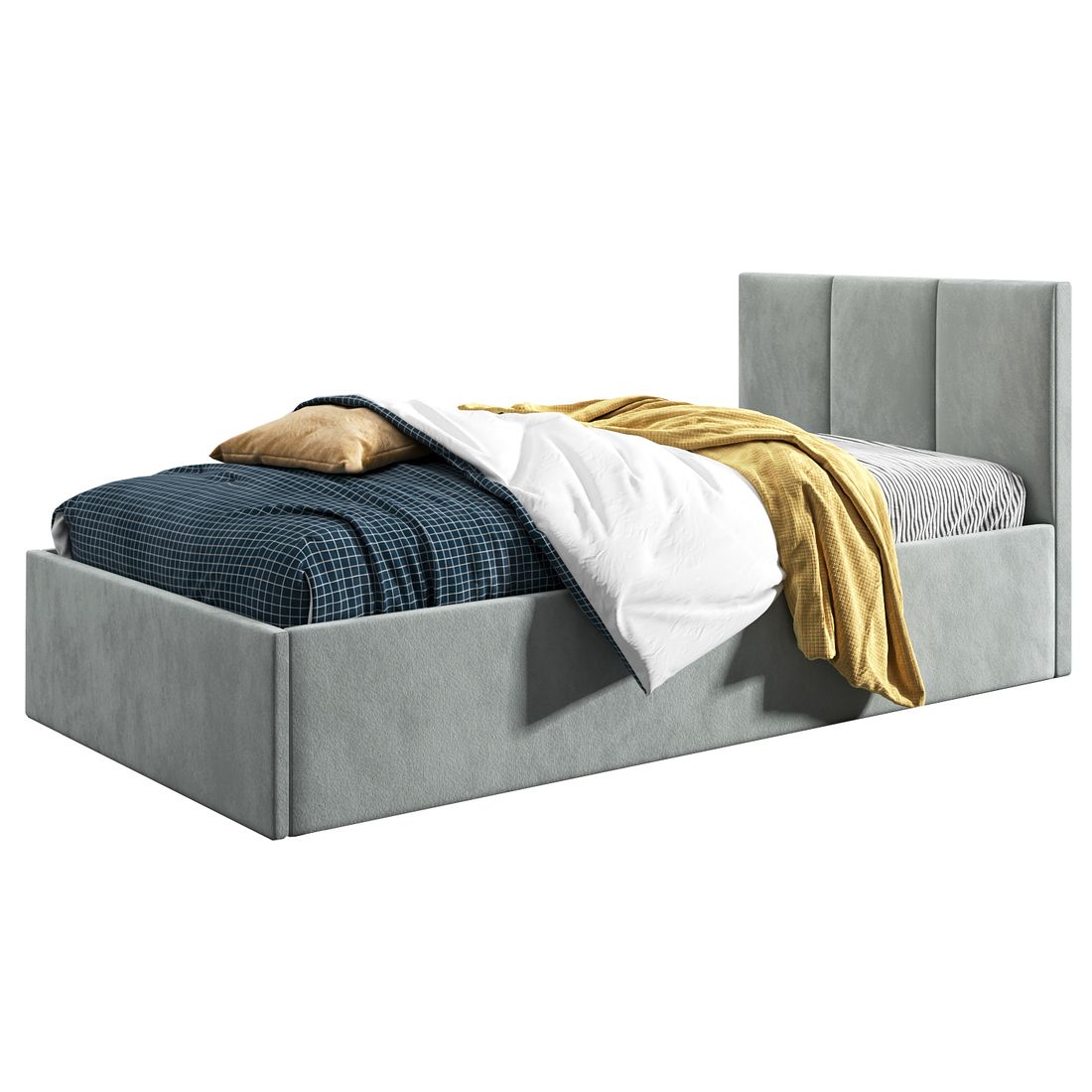 90x200-lozko-mlodziezowe-pojemnik-tapczan-roma-welur-jasny-szary