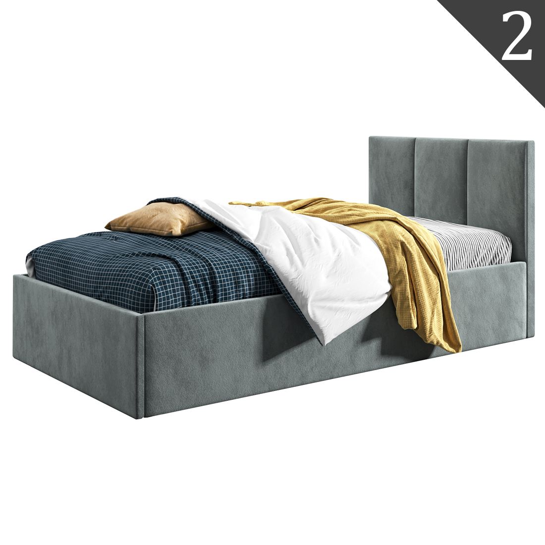 90x200-lozko-mlodziezowe-pojemnik-tapczan-roma-welur-jasny-szary-stan-nowy