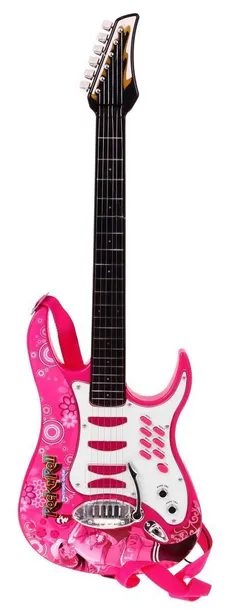 gitara-elektryczna-wzmacniacz-rozowa-rodzaj-gitara