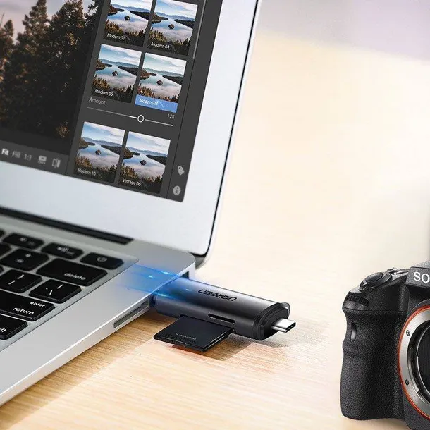 adapter-usb-usb-c-ugreen-czytnik-kart-sd-microsd-szary-stan-nowy-waga-z-opakowaniem-0-3-kg