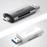 adapter-usb-usb-c-ugreen-czytnik-kart-sd-microsd-szary-stan-nowy
