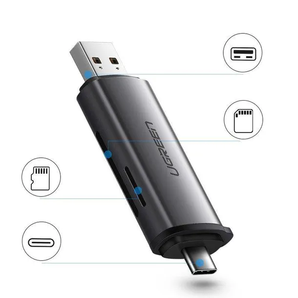 adapter-usb-usb-c-ugreen-czytnik-kart-sd-microsd-szary-waga-z-opakowaniem-0-3-kg