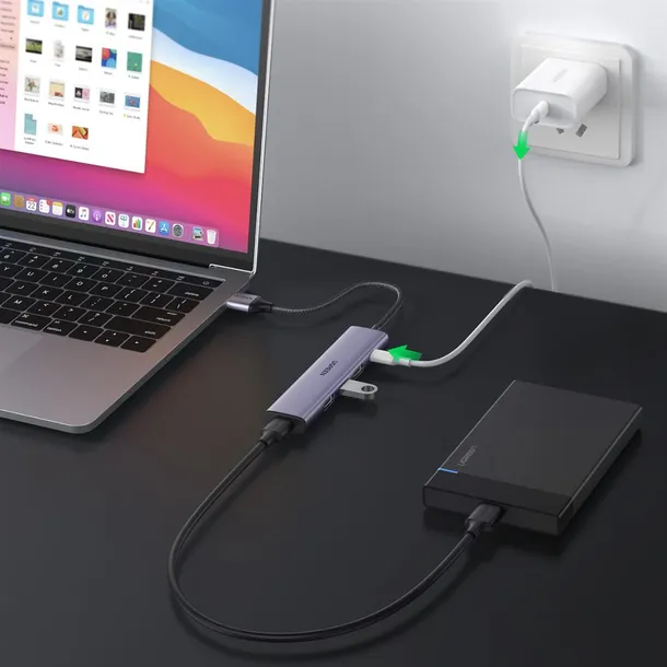 hub-ugreen-5w1-adapter-usb-do-4x-usb-3-0-stan-nowy-waga-z-opakowaniem-0-3-kg