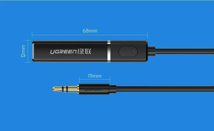 transmiter-bluetooth-5-0-ugreen-aptx-czarny-waga-z-opakowaniem-0-3-kg-stan-nowy