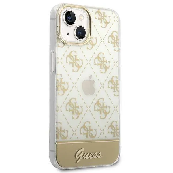 oryginalne-etui-iphone-14-guess-hardcase-4g-pattern-script-zlote-stan-nowy-waga-z-opakowaniem-0-3-kg