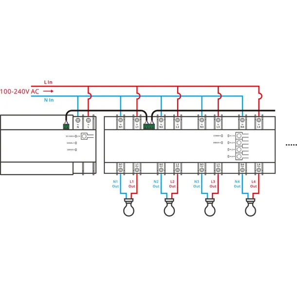 sonoff-spm-4relay-stackable-power-meter-waga-z-opakowaniem-0-3-kg-stan-nowy