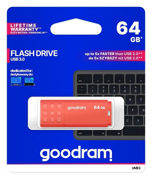 goodram-flashdrive-64gb-ume3-usb-3-0-orange-stan-nowy