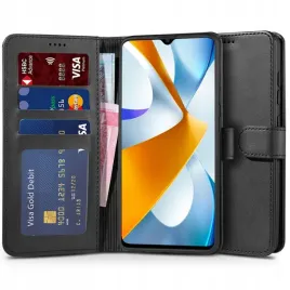 etui-tech-protect-wallet-xiaomi-poco-c40-black