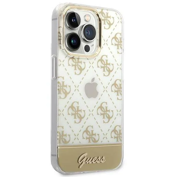 oryginalne-etui-iphone-14-pro-guess-hardcase-4g-pattern-script-zlote-przeznaczenie-uniwersalne