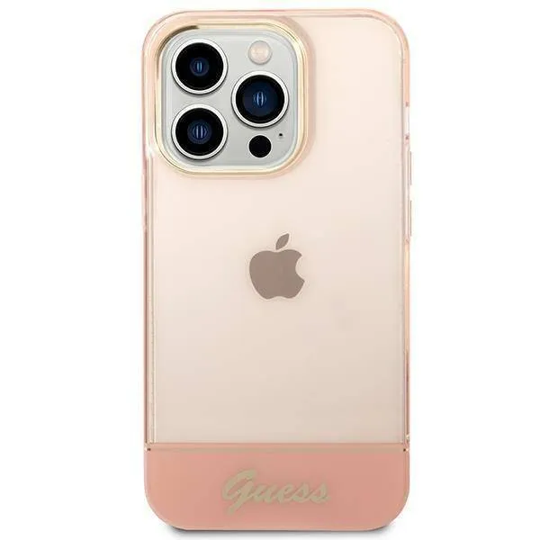 oryginalne-etui-iphone-14-pro-guess-hardcase-translucent-rozowe-dedykowany-model-iphone-14-pro