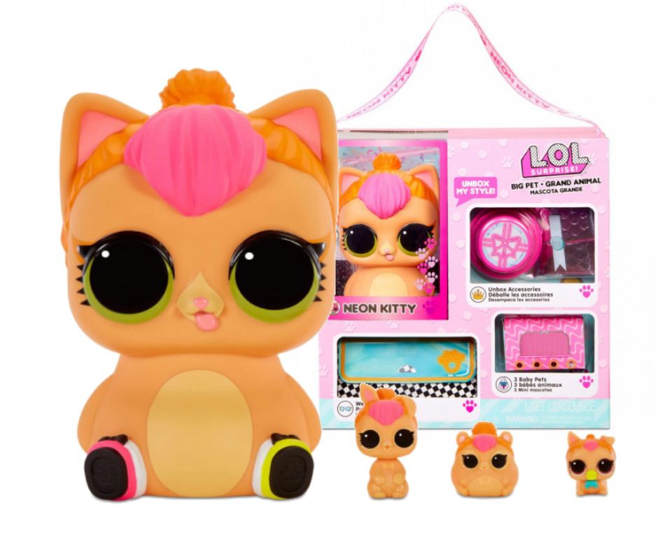 LOL Surprise Zwierzątko BIG Pets NEON KITTY MGA - ERLI.pl