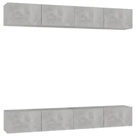 szafki-telewizyjne-4-szt-szarosc-betonu-100x30x30-cm-plyta