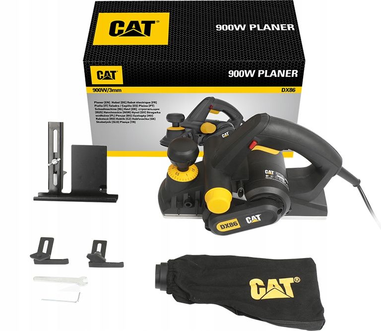 Strug elektryczny do drewna CAT DX86 900W 3mm LED – 131629035 - ERLI.pl