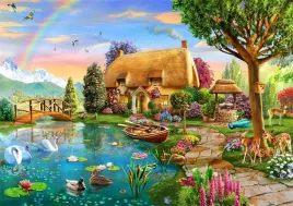 puzzle-2000-chatka-nad-jeziorem
