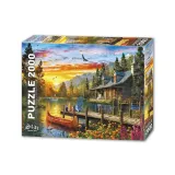 puzzle-2000-zachod-slonca-nad-jeziorem