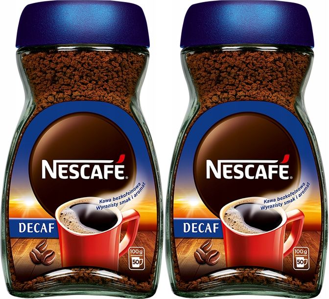 Kawa rozpuszczalna Nescafé bezkofeinowa 2x100g ERLI pl