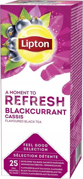 Herbata Lipton Blackcurrant czarna porzeczka 25szt