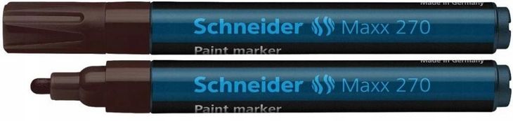 Marker olejowy Schneider Max 270 1-3mm brązowy
