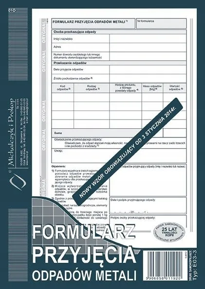 druk-formularz-przyjecia-odpadow-e03-3-kod-producenta-e03-3